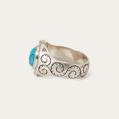 Men/Women Jewelry | Stetson Filigree Ring With Turquoise