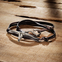 Men/Women Jewelry | Stetson Longhorn Wrap Bracelet