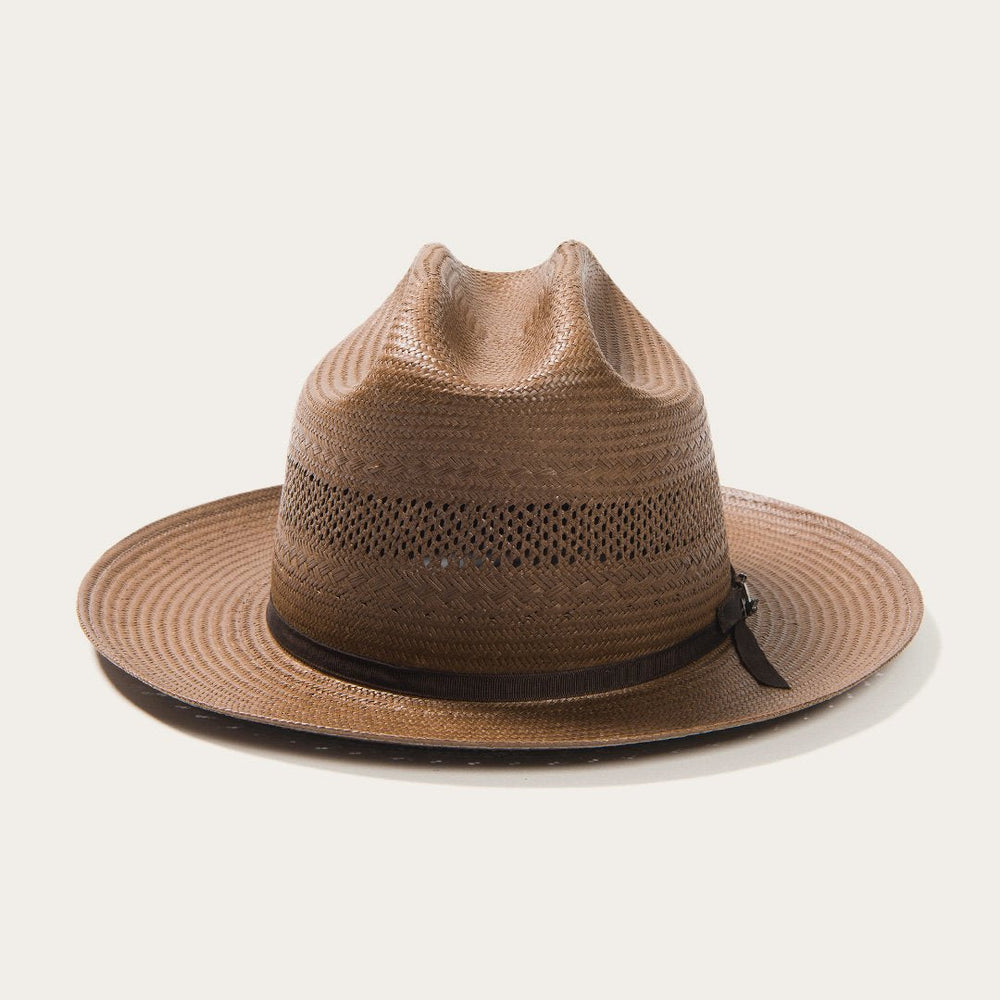 Men/Women Western | Stetson Open Road Vented Straw Cowboy Hat Chocolate