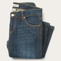 Women Denim | Stetson 816 Classic Boot Cut Jeans In Dark Wash Blue