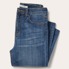 Women Denim | Stetson 915 High Rise Straight Fit Crop Jeans Blue