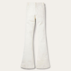 Women Denim | Stetson 921 High Rise Flare Fit Jean White