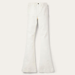 Women Denim | Stetson 921 High Rise Flare Fit Jean White