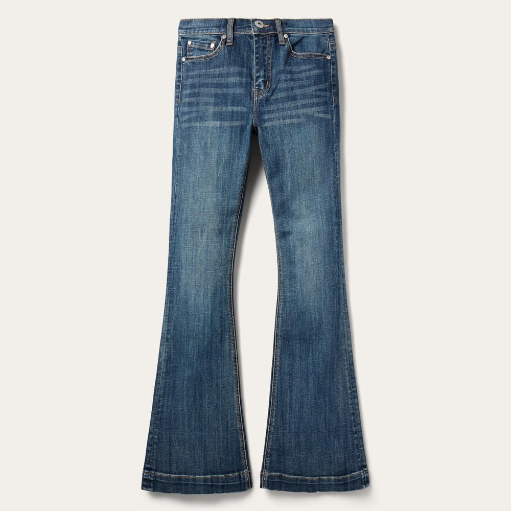Women Denim | Stetson 921 High Rise Flare Jeans Blue