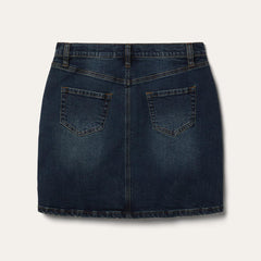 Women Denim | Stetson Stretch Denim 5-Pocket Skirt Blue