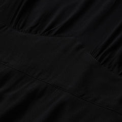 Women Midi | Stetson Black Herringbone Twill Midi Dress Black