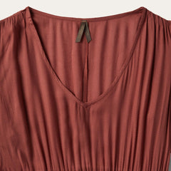 Women Midi | Stetson Cinnamon Herringbone Dress Brown