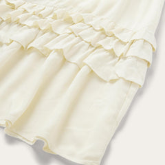 Women Midi | Stetson Cream Herringbone Dress White