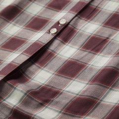 Women Midi | Stetson Gaucho Plaid Prairie Shirt Dress Wine