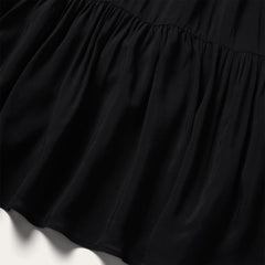Women Midi | Stetson Solid Rayon Sleeveless Prairie Dress Black
