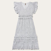 Women Midi | Stetson Stars Print Dress White