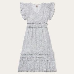 Women Midi | Stetson Stars Print Dress White