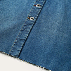 Women Mini | Stetson Premium Denim Shirt Dress Blue