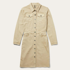 Women Mini | Stetson Workwear Inspired Shirt Dress Tan
