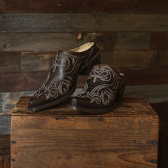 Women Mules | Stetson Adley Vintage Finished Leather Mules Brown