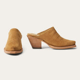 Women Mules | Stetson Reed Western Mules Tan