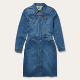 Women Shirt Dresses | Stetson Premium Denim Shirt Dress Blue