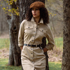 Women Shirt Dresses | Stetson Workwear Inspired Shirt Dress Tan