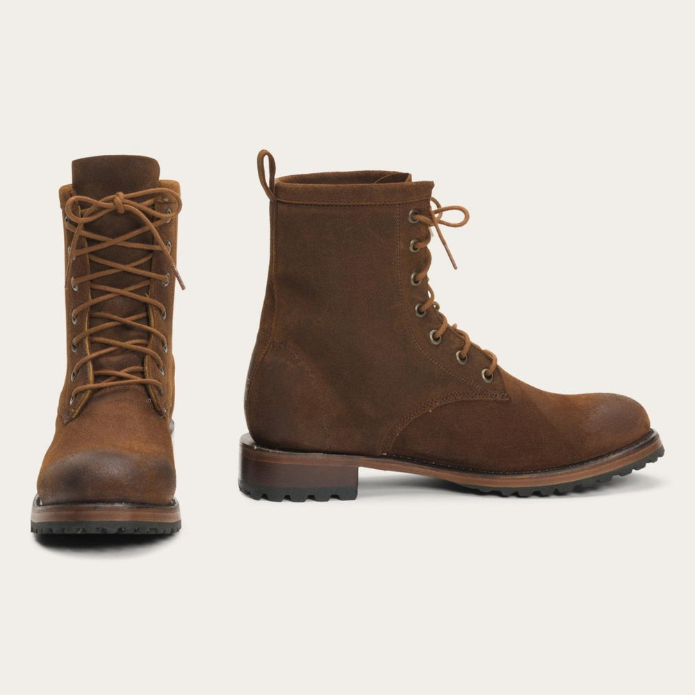 Women Shorties | Stetson Sam Lace Up Brown Suede
