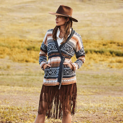 Women Skirts & Shorts | Stetson Suede Fringed Skirt Brown