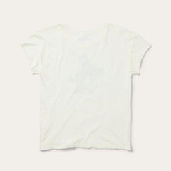 Women Tees | Stetson Bucking Cowgirl Graphic Tee White