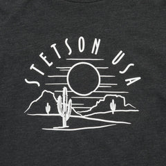 Women Tees | Stetson Cactus And Sunset Graphic Tee Black