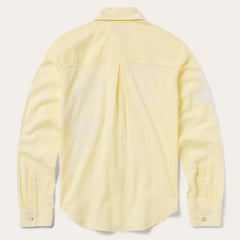 Women Western Shirts | Stetson Embroidered Cotton Lawn Snap Front Shirt Yellow
