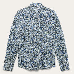 Women Western Shirts | Stetson Indigo Tapestry Print Shirt Blue