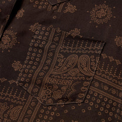 Women Western Shirts | Stetson Patchwork Bandana Print Shirt Brown