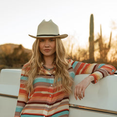 Women Western Shirts | Stetson Sunset Serape Print Western Shirt Multi