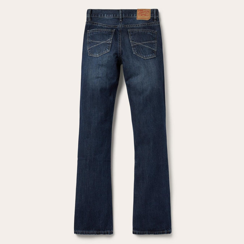 Men Boot Cut | Stetson 1014 Rocker Fit Jean Blue