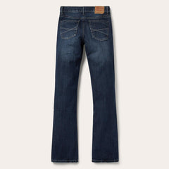 Men Boot Cut | Stetson 1014 Rocker Fit Jean Blue