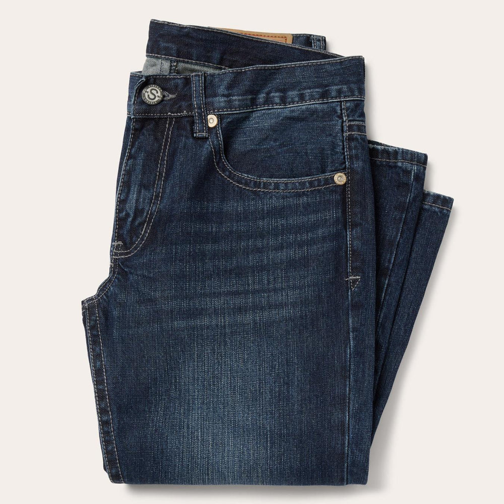 Men Boot Cut | Stetson 1014 Rocker Fit Jean Blue