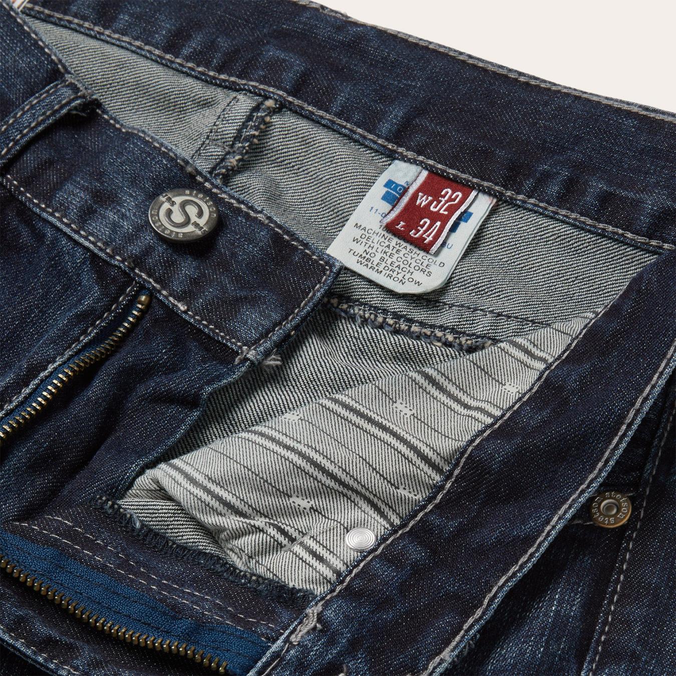 Men Boot Cut | Stetson 1014 Rocker Fit Jean Blue