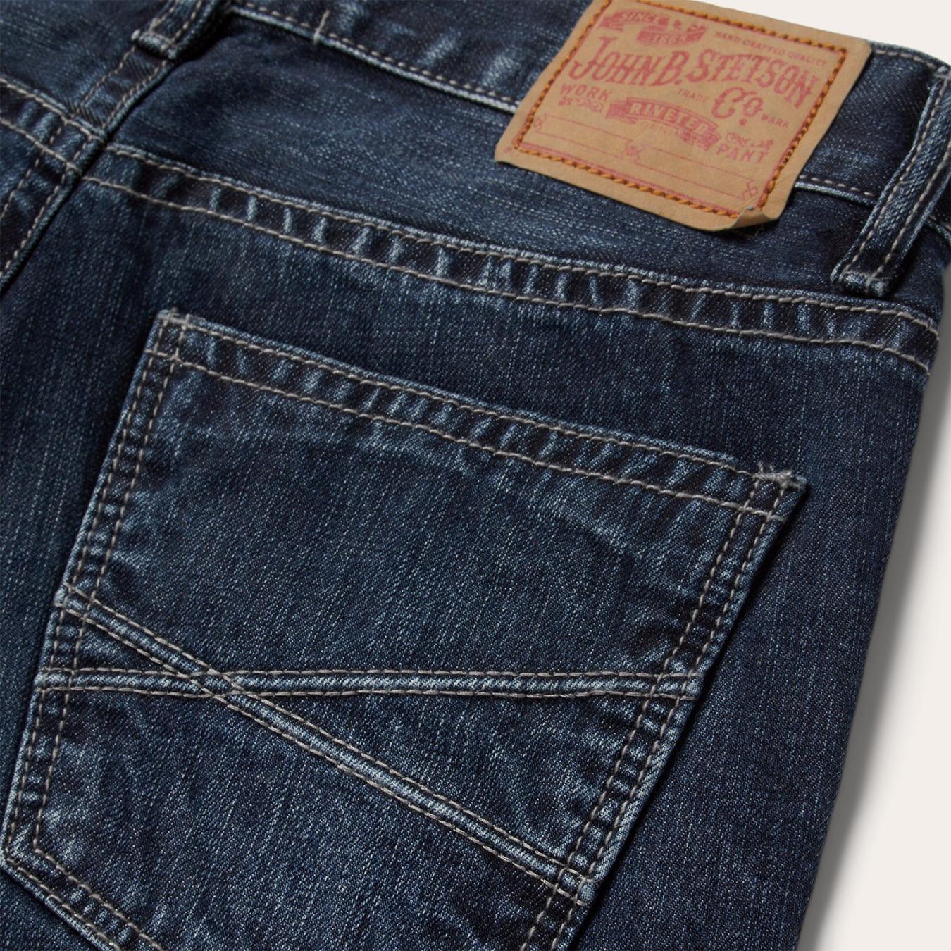 Men Boot Cut | Stetson 1014 Rocker Fit Jean Blue