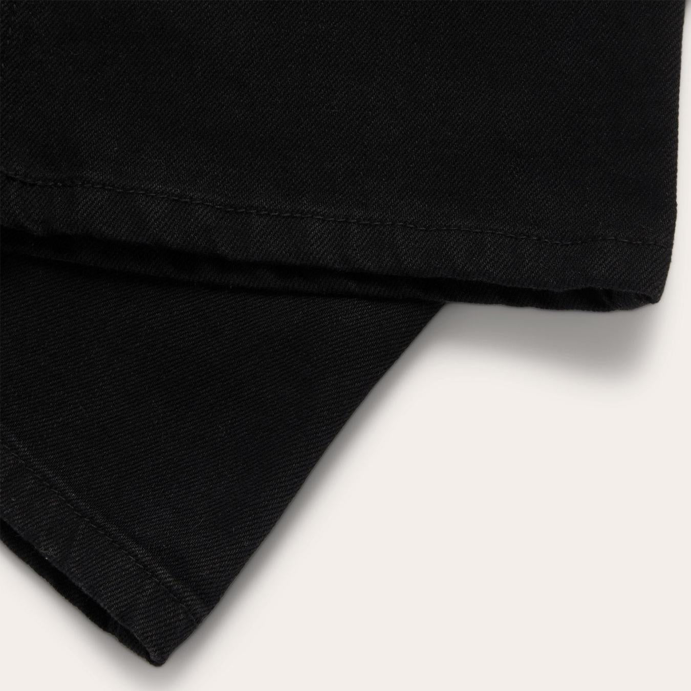 Men Boot Cut | Stetson 1120 Slim Fit Standard Straight Leg Jean Black