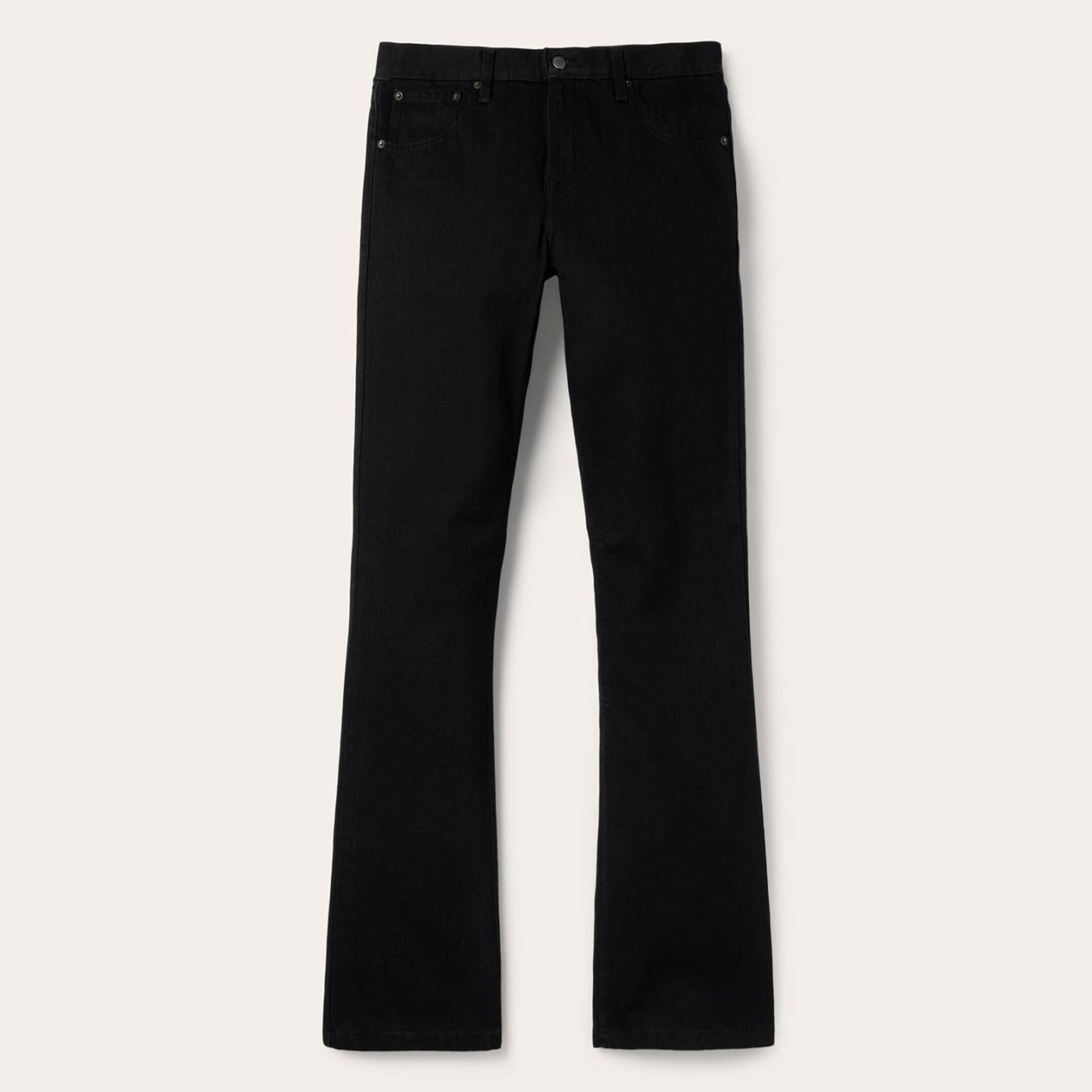 Men Boot Cut | Stetson 1120 Slim Fit Standard Straight Leg Jean Black