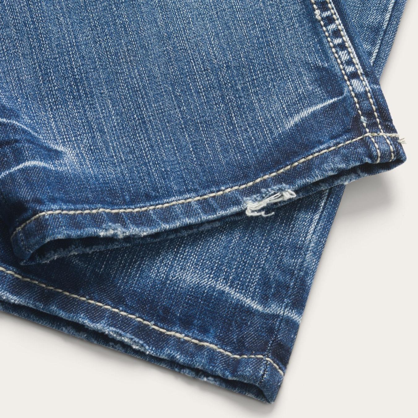 Men Boot Cut | Stetson 1312 Fit Light Wash Jeans Blue