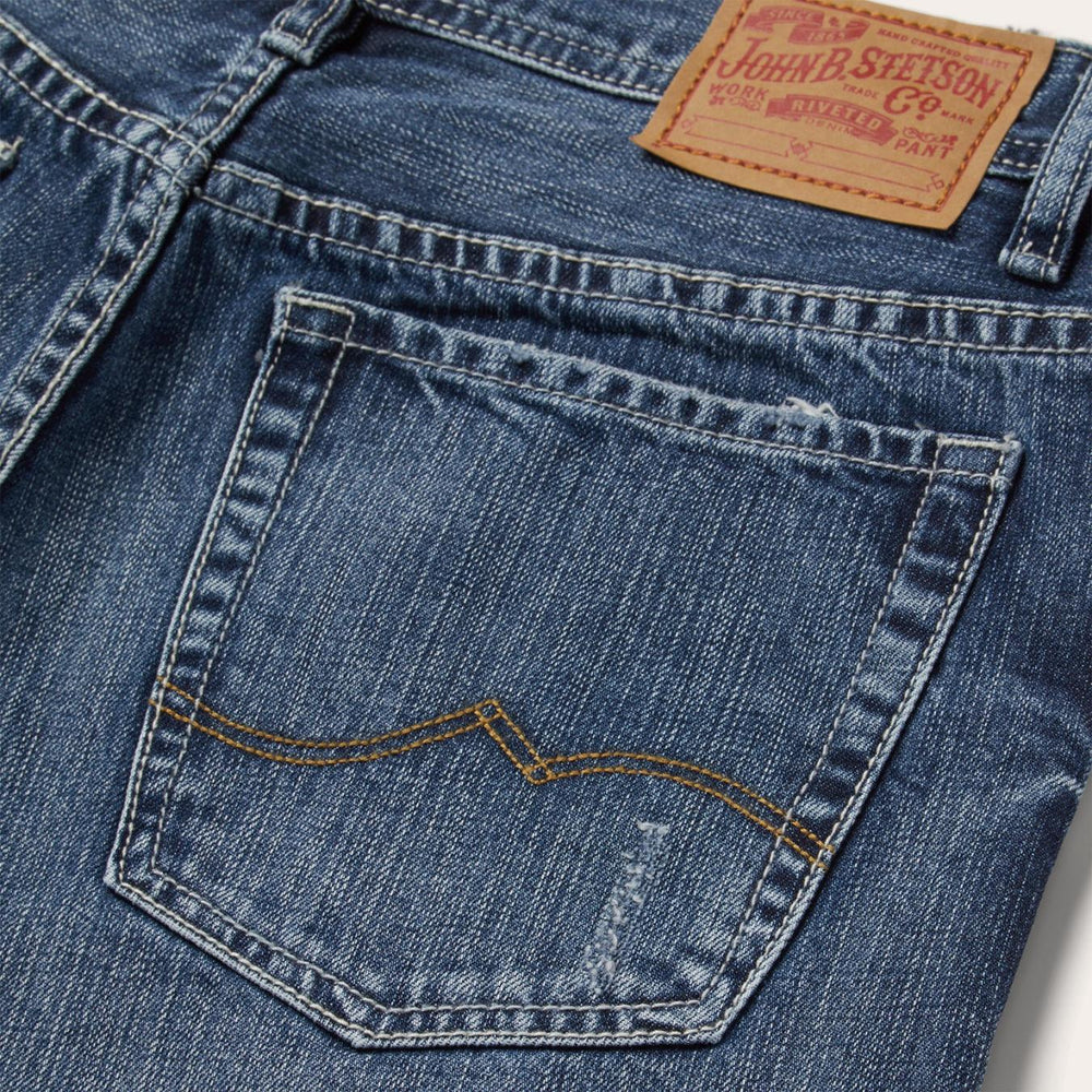 Men Boot Cut | Stetson 1520 Fit Standard Straight Leg Jean Blue