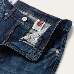 Men Boot Cut | Stetson 1520 Standard Straight Leg Jean Blue