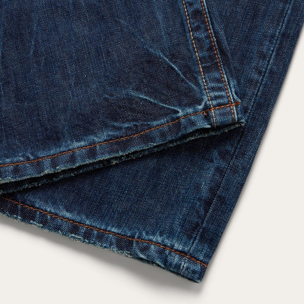 Men Boot Cut | Stetson 1520 Standard Straight Leg Jean Blue