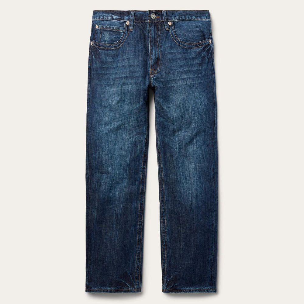 Men Boot Cut | Stetson 1520 Standard Straight Leg Jean Blue