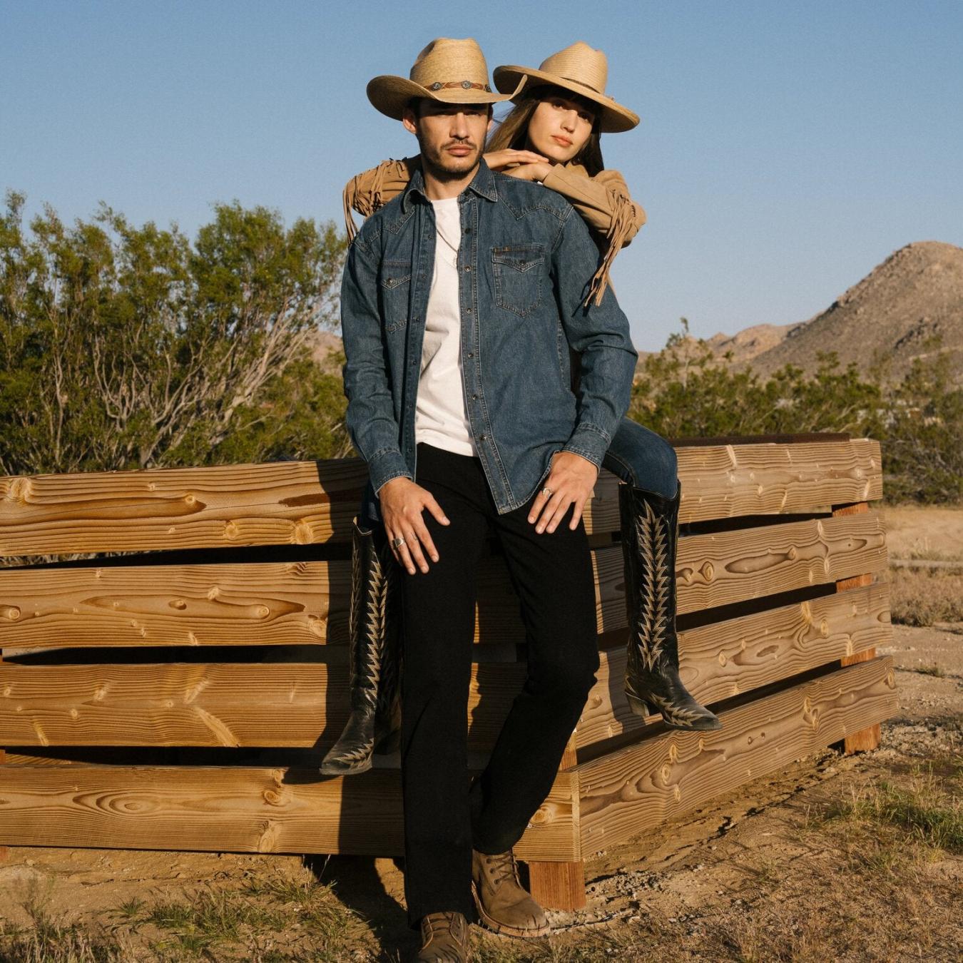 Men Classic Cut | Stetson Classic Denim Shirt Blue
