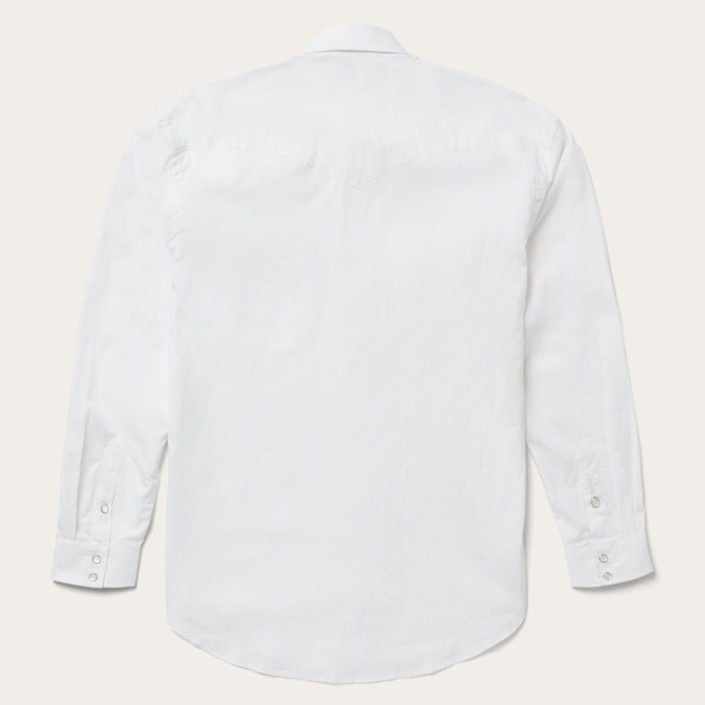 Men Classic Cut | Stetson Pin Point Oxford Shirt White