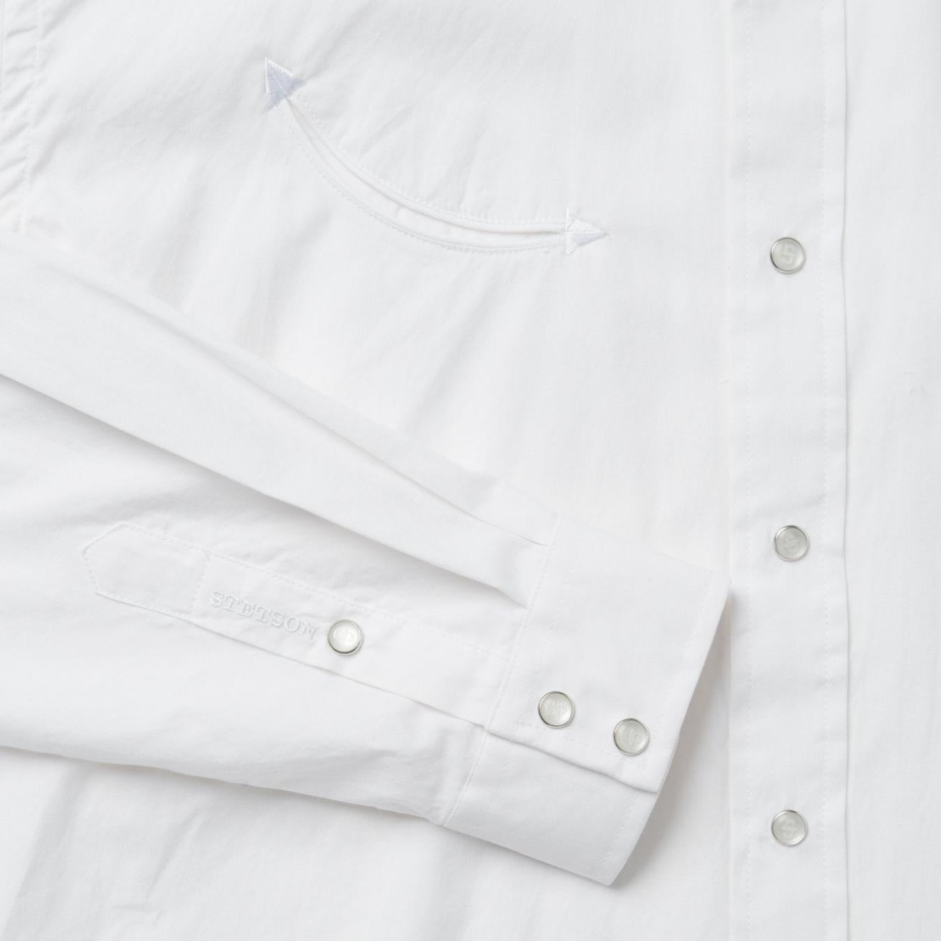 Men Classic Cut | Stetson Pin Point Oxford Shirt White
