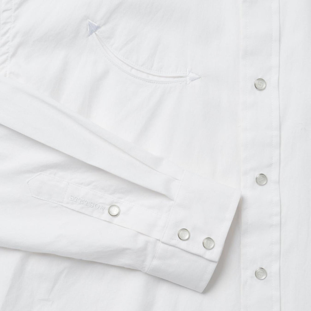 Men Classic Cut | Stetson Pin Point Oxford Shirt White