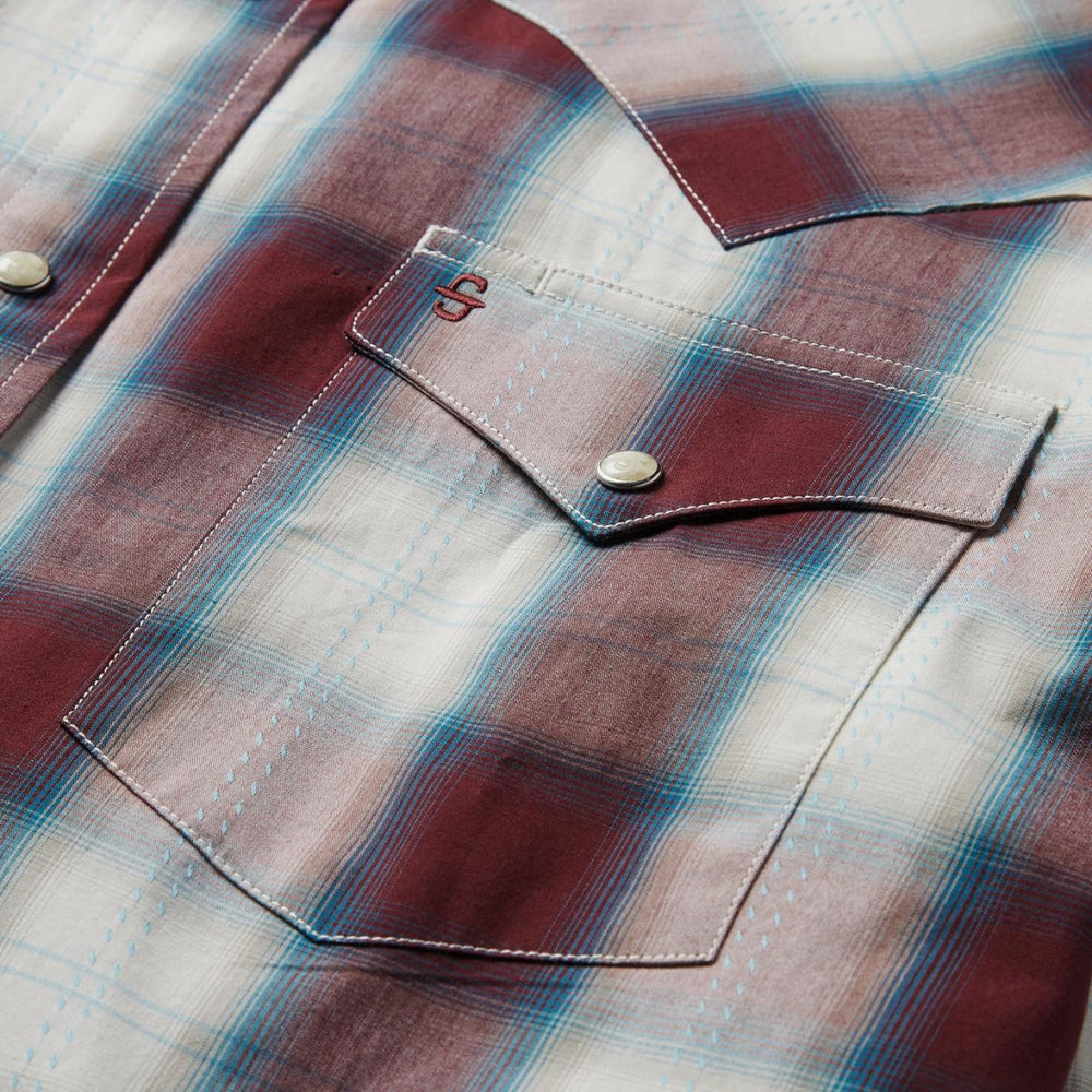 Men Classic Cut | Stetson Wine Plaid Shirt Wine