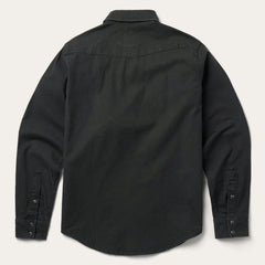 Men Denim Shirts | Stetson Charcoal Corded Denim Shirt Grey