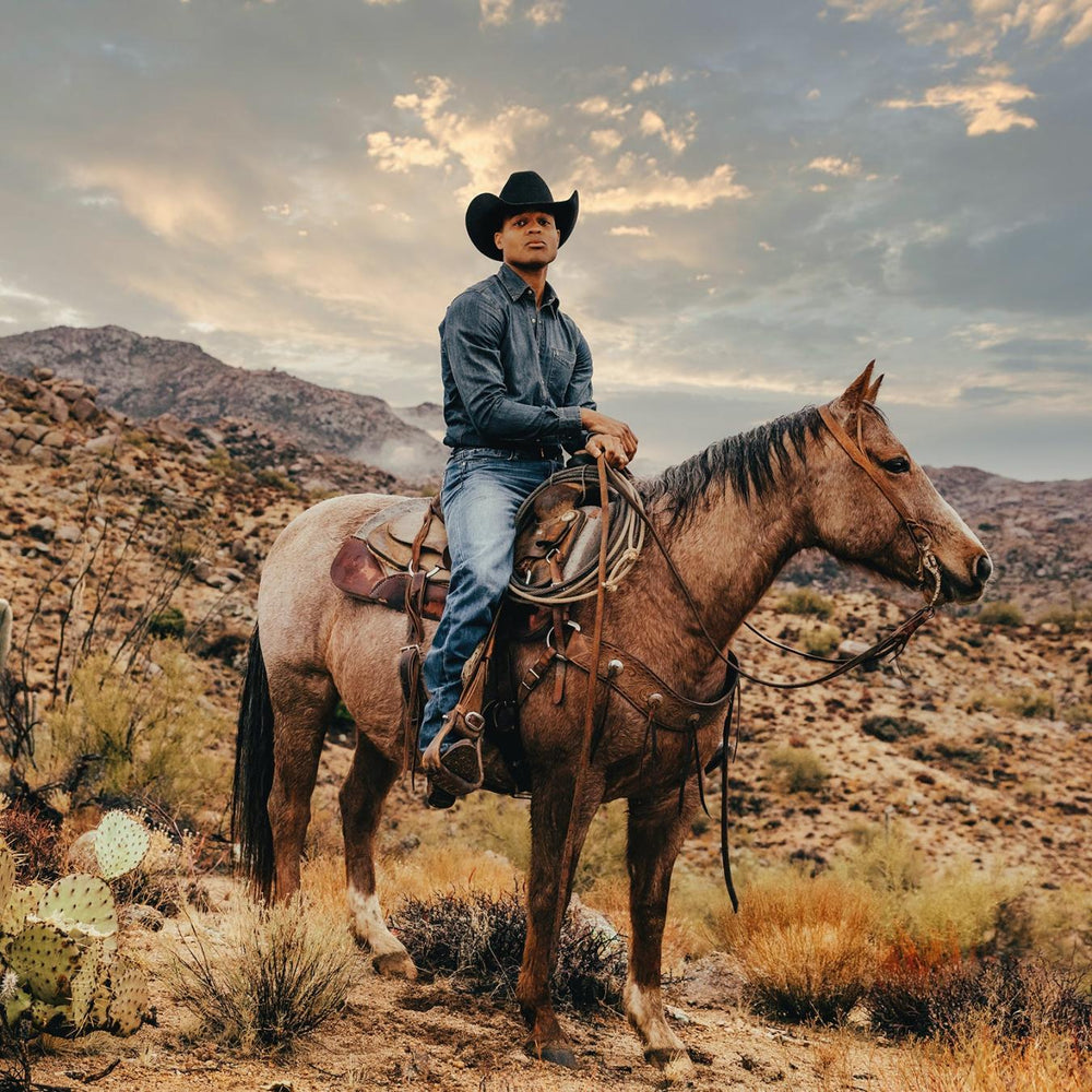 Men Denim Shirts | Stetson Dark Denim Western Shirt Blue