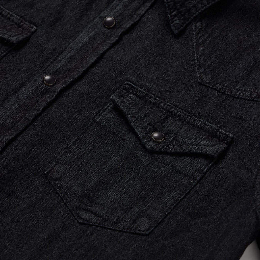 Men Denim Shirts | Stetson Modern Denim Western Shirt Black